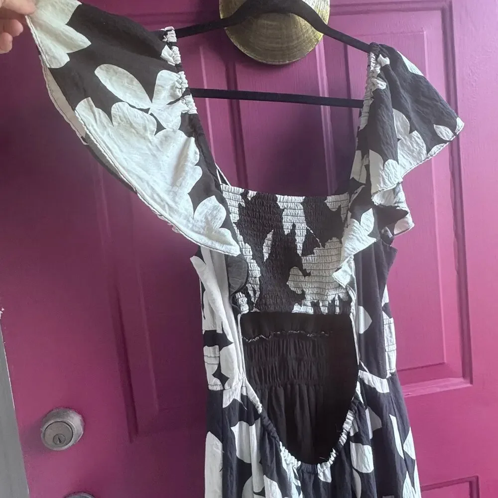 Silverlake Flutter-Sleeve Dress Anthropologie• Size L